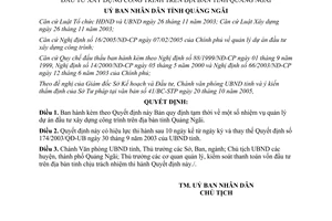 Quyết định 12/2006/QĐ-UBND quy định tạm thời quản lý dự án đầu tư xây dựng