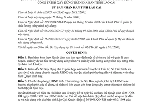 Quyết định 08/2006/QĐ-UBND quản lý quy hoạch, dự án đầu tư xây dựng