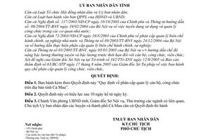 Quyết định 09/2006/QĐ-UBND  phân cấp quản lý cán bộ công chức