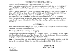 Quyết định 356/QĐ-UBND xác định nhiệm vụ khoa học, công nghệ