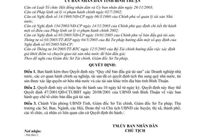 Quyết định 17/2006/QĐ-UBND  Quy chế bán đấu giá tài sản