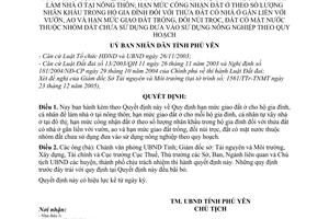 Quyết định 315/2006/QĐ-UBND hạn mức giao đất ở cho hộ gia đình