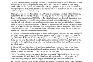 Chỉ thị 01/2006/CT-UBND phòng trừ dịch bệnh đạo ôn và rầy nâu An Giang