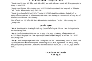 Quyết định 06/2006/QĐ-UBND Quy chế công tác thi đua khen thưởng