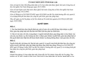 Quyết định 07/2006/QĐ-UBND chi phổ biến giáo dục pháp luật tỉnh Đăk lắk