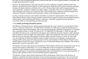 Directive no. 05/2006/CT-TTg of February 22, 2006 on remedying weaknesses and violations in and further accelerating the implementation of the land law