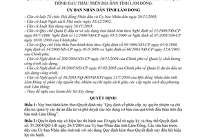 Quyết định 10/2006/QĐ-UBND phân cấp, ủy quyền nhiệm vụ chi đầu tư; quản lý các dự án đầu tư