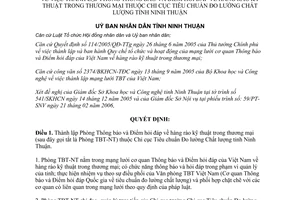 Quyết định 44/2006/QĐ-UBND thành lập phòng Thông báo và Điểm hỏi đáp