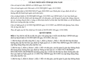 Quyết định 07/2006/QĐ-UBND bãi bỏ chế độ ưu đãi giáo viên miền núi Quảng Nam