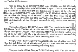 Công văn 872/TCT-TNCN xác định nơi quyết toán thuế thu nhập cá nhân