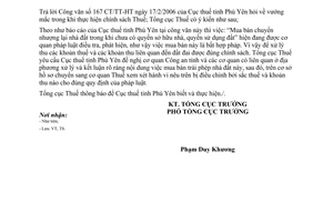 Công văn 1075/TCT-TS vướng mắc trong khi thực hiện chính sách thuế