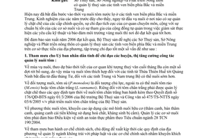 Công văn 640/TS-NTTS cchỉ đạo nuôi tôm nước lợ năm 2006 tỉnh ven biển phía Bắc và miền Trung