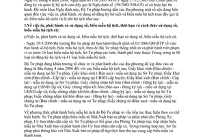 Công văn 2112/BTP-HCTP hướng dẫn Nghị định 158/2005/NĐ-CP đăng ký và quản lý hộ tịch