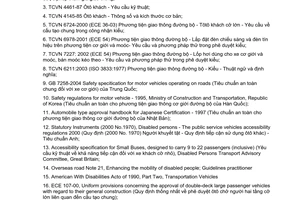 Tiêu chuẩn ngành 22TCN 302:2006 về phương tiện giao thông cơ giới đường bộ - ôtô khách thành phố - yêu cầu kỹ thuật do Bộ Giao thông vận tải ban hành