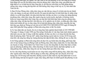 Chỉ thị 06/2006/CT-UBND tăng cường công tác phòng cháy rừng Đồng Tháp