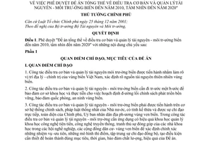 Quyết định 47/2006/QĐ-TTg đề án tổng thể điều tra cơ bản quản lý tài nguyên-môi trường biển đến 2010-2020