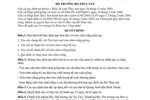 Quyết định 176/QĐ-BTS 4 quy định tôm chân trắng