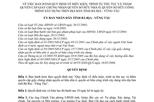 Quyết định 640/2006/QĐ-UBND điều kiện, trình tự thủ tục và thẩm quyền