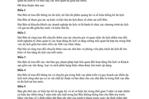 Bản ghi nhớ hợp tác du lịch giữa Việt Nam A rập Ai cập 2006