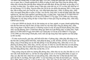 Chỉ thị 09/2006/CT-UBND tăng cường công tác phòng cháy chữa cháy Quảng Nam