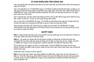 Quyết định 22/2006/QĐ-UBND giao chỉ tiêu kế hoạch chương trình mục tiêu quốc gia