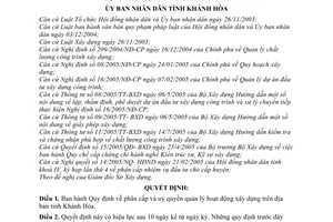 Quyết định 18/2006/QĐ-UBND phân cấp uỷ quyền quản lý hoạt động xây dựng