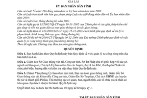 Quyết định 12/2006/QĐ-UBND quản lý xe công nông tỉnh Gia Lai