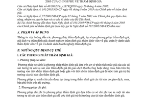 Thông tư 17/2006/TT-BTC thẩm định giá hướng dẫn thực hiện Nghị định 101/2005/NĐ-CP