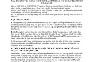 Thông tư 02/2006/TT-BTNMT Quy chế báo áp thấp nhiệt đới bão, lũ hướng dẫn thực hiện Quyết định 307/2005/QĐ-TTg