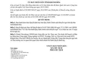 Quyết định 19/2006/QĐ-UBND Chính sách khuyến ngư