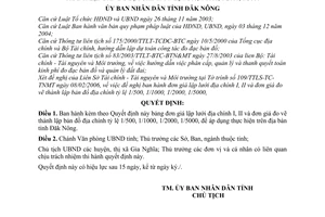 Quyết định 10/2006/QĐ-UBND đơn giá lập lưới địa chính I, II