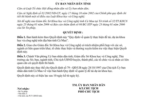 Quyết định 18/2006/QĐ-UBND Quy định quản lý thực hiện đề tài dự án khoa học