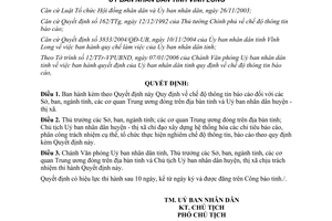 Quyết định 515/2006/QĐ-UBND chế độ thông tin báo cáo tỉnh Vĩnh Long