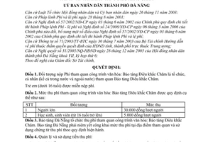 Quyết định 21/2006/QĐ-UBND mức thu, quản lý sử dụng phí tham quan