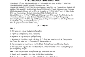 Quyết định 22/2006/QĐ-UBND  mức thu, quản lý và sử dụng phí dự thi, dự tuyển