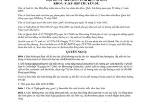 Nghị quyết 07/2006/NQ-HĐND quy định chế độ trợ cấp xã hội thường xuyên