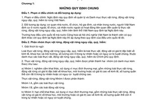Nghị định 32/2006/NĐ-CP quản lý thực vật  động vật rừng nguy cấp, quý, hiếm