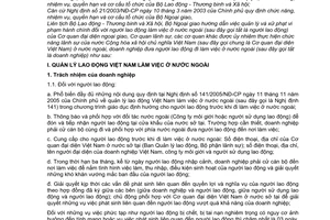 Thông tư liên tịch 03/2006/TTLT-BLĐTBXH-BNG hướng dẫn nghị định 141/2005/NĐ-CP quản lý lao động Việt Nam làm việc  nước ngoài