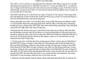 Chỉ thị 13/2006/CT-TTg công tác phòng chống lụt bão tìm kiếm cứu nạn giảm nhẹ thiên tai năm 2006