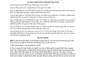 Quyết định 1008/QĐ-UBND năm 2006 xử lý tài sản tịch thu sung quỹ Quảng Nam