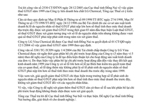 Công văn 1196/TCT-ĐTNN giảm thuế GTGT năm 1999 của Công ty liên doanh hóa chất LG Chemical