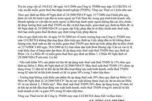 Công văn 1277/TCT-ĐTNN ưu đãi miễn, giảm thuế thu nhập doanh nghiệp (TNDN)