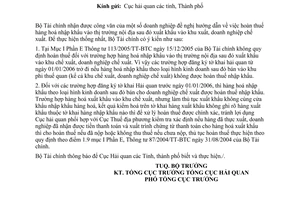 công văn 5230/BTC-TCHQ hoàn thuế nhập khẩu