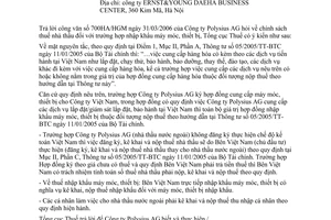 Công văn 1491/TCT-ĐTNN chính sách thuế nhà thầu rường hợp nhập khẩu máy móc, thiết bị