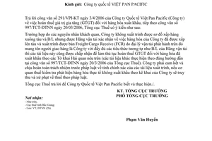 Công văn 1543/TCT-ĐTNN hoàn thuế giá trị gia tăng (GTGT) hàng hóa xuất khẩu