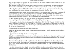 Hướng dẫn 1982/LĐTBXH-DN chương trình mục tiêu quốc gia hỗ trợ dạy nghề ngắn hạn lao động nông thôn năm 2006