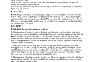 Quy định 163-QĐ/TW  chức năng nhiệm vụ Đảng bộ, chi bộ cơ sở