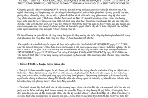 Chỉ thị 07/CT-UBND 2006 thực hiện 245/1998/QĐ-TTg 08/2006/CT-TTg Yên Bái