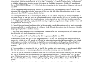 Chỉ thị 13/2006/CT-UBND phòng chống lụt bão tìm kiếm cứu nạn giảm nhẹ thiên tai 2006 Bình Dương