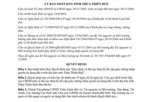Quyết định 1108/2006/QĐ-UBND Quy định thủ tục thừa kế để cấp giấy chứng nhận